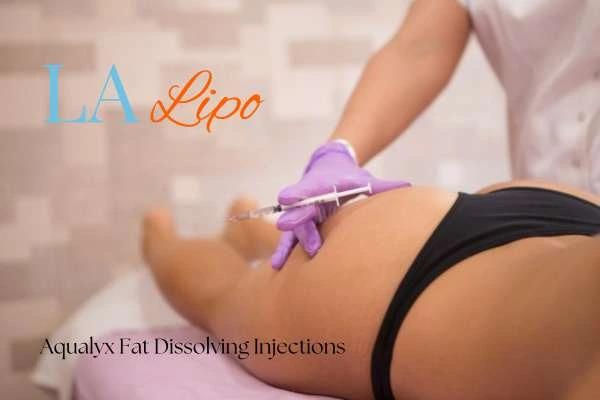Woman having fat dissolving injections Hemel Hempstead on thighs