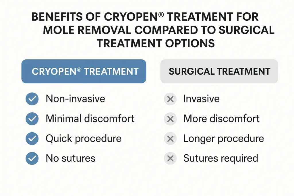 Benefits of professional mole-removal assessment at LA LIPO Hemel Hempstead