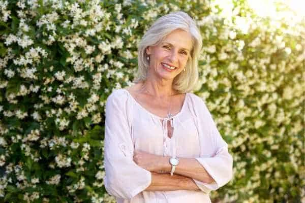 Older woman happy with urinary incontinence treatment Hemel Hempstead