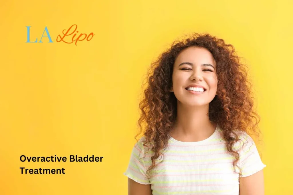woman smiling about overactive bladder treatment Hemel Hempstead solutions